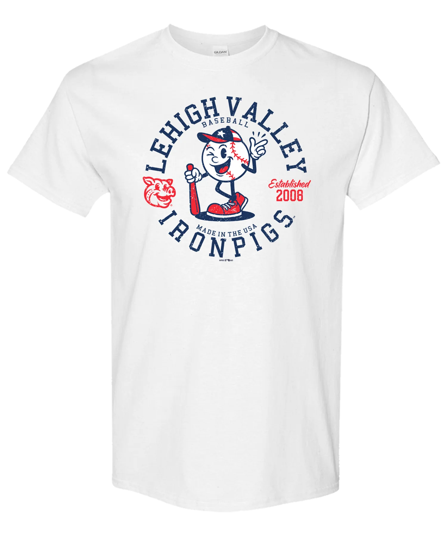 Lehigh Valley IronPigs All American Ball Mens Tee